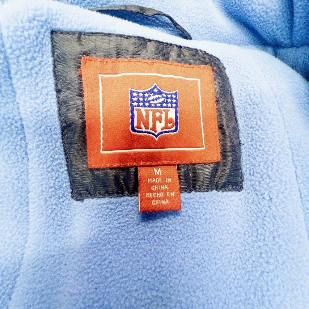 NFL Tennessee Titans Fleece Lined Double Layer Coat Mens Medium Football